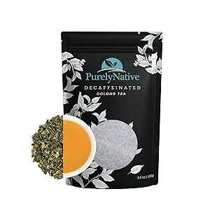 TRYVERA Decaffeinated Oolong Tea Loose Leaf, Great For Hot Brew, Iced Or Kombucha Tea Loose Leaf Decaf Oolong Tea Leaves 3.5oz (About 40+ Cups)