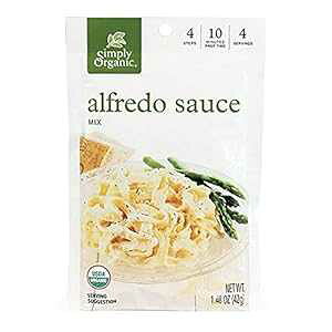 Simply Organic Atbh\[X~bNXAI[KjbNFAOet[ 1.48IX 12pbN Simply Organic Alfredo Sauce Mix, Certified Organic, Gluten-Free 1.48 oz Pack of 12