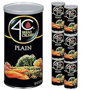 4C Premium Bread Crumbs, Regular & Gluten Free, Flavorful Crispy Crunchy, Value Pack (Plain, Pack of 6)