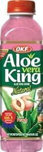 AGxLO (s[`) 16.9fl IX (10 pbN) OKF Aloe Vera King (Peach Flavor) 16.9fl Oz (Pack of 10)