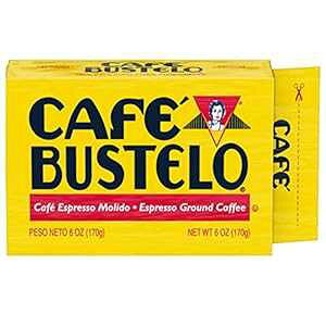 JtF oXe GXvb\ _[N[Xg OEh R[q[ ubNA6 IX (12 pbN) CAFE BUSTELO Caf Bustelo Espresso Dark Roast Ground Coffee Brick, 6 Ounces (Pack of 12)