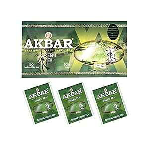 ANo[ v~AiΒeB[obO (100 eB[obO) Akbar Premium Quality Green Tea Bags (100 tea bags)