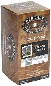 Baronet Coffee t`ojR[q[|bh{bNXA54 Baronet Coffee French Vanilla Coffee Pods Box, 54 Count