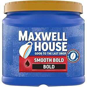 Maxwell House X[X{[h _[N[Xg OEh R[q[ (26.7 IX LjX^[) Maxwell House Smooth Bold Dark Roast Ground Coffee (26.7 oz Canister)