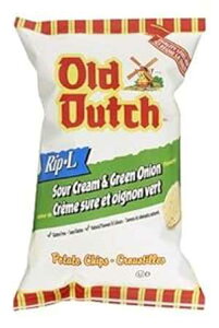 I[h _b` bv L |eg`bvX T[N[ & O[IjI 255g {Ji_Ai} Old Dutch Rip L Potato Chips Sour Cream & Green Onion 255g {Imported from Canada}