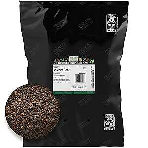 Frontier Co-op Roasted Chicory Root Granules 1lb - Chicory Root Coffee Substitute Alternative