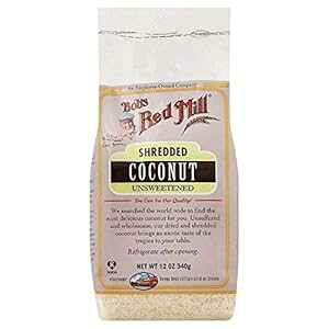 Bob's Red Mill א؂RRibcA12 IX Bob's Red Mill Unsweetened Shredded Coconut, 12 oz