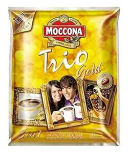 Moccona Trio Gold Arabita and Robuta Instant Coffee Mixed 400g. Pack 20 Sachets