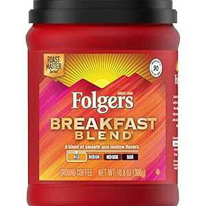 tHW[Y ubNt@Xg uh }Ch [Xg OEh R[q[A10.8 IX Folgers Breakfast Blend Mild Roast Ground Coffee, 10.8 Ounces