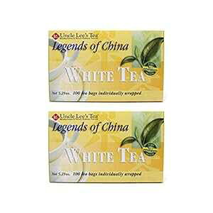 WFh Iu `Ci  100 (2) Uncle Lee's Tea Legends of China White Tea 100 Bags (Pack of 2)