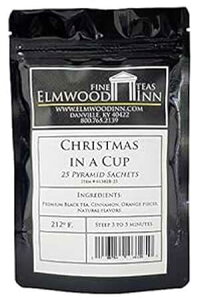 Elmwood Inn Fine TeasANX}XCAJbvVigAs~bhTVFeB[obO25 Elmwood Inn Fine Teas, Christmas in a Cup Cinnamon Black Tea, 25 Pyramid Sachet Tea Bags
