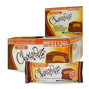ChocoRite - _CGbg s[ibc o^[ Jbv peB - 16 / - @ - J[ - Y ChocoRite - Diet Peanut Butter Cup Patties- 16/Box - High Fiber - Low Calorie - No Sugar Added