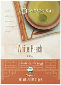 Davidson's Tea zCgs[`A8 JEg eB[obOA0.48 IX (12 pbN) Davidson's Tea White Peach, 8-Count Tea Bags , 0.48 Oz(Pack Of 12)