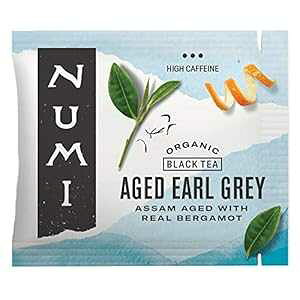 Numi I[KjbN eB[ GCWh A[ OCAeB[obO 100 Ag (pbP[W͈قȂꍇ܂) Numi Organic Tea Aged Earl Grey, 100 Count Box of Tea Bags, Black Tea (Pack May Vary)