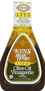 Ken's Steak House Ken's Lite Olive Oil Vinaigrette Dressing 16 Oz (Pack of 3)