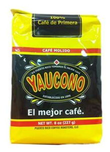 Yaucono Coffee Arabica Medium Roast Ground, Roasted and Bagged in Puerto Rico, 8 Ounce (Pack of 3)