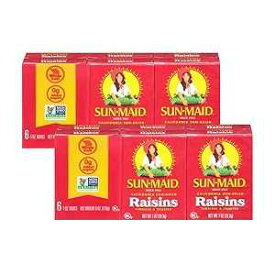 サンメイド レーズン ミニボックス - ナチュラル カリフォルニア - 1 オンス - 6 個 - 2 パック Sun-Maid Sun Maid Raisins Mini Boxes-Natural California-1 Oz-6 Count-2 Pack