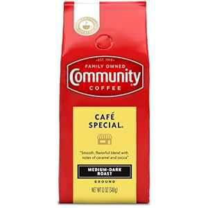 R~jeBR[q[JtFXyVuhA~fBA_[N[Xg҂R[q[A12IXobOi1pbNj Community Coffee Caf Special Blend, Medium Dark Roast Ground Coffee, 12 Ounce Bag (Pack of