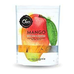Oso XibN hC}S[ XCXAv~AiAۑYA傫ȃs[X̂! 26IX Oso Snacks, Inc. Oso Snacks Dried Mango Slices, Premium Quality, No Added Sugar or Preservatives, Big Pieces O