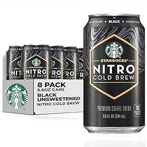 X^[obNX jg R[h u[AubN A9.6 tʃIX (8 pbN) (pbP[W͈قȂꍇ܂) Starbucks - RTD Coffee Starbucks Nitro Cold Brew, Black Unsweetened, 9.6 fl oz Can (8 