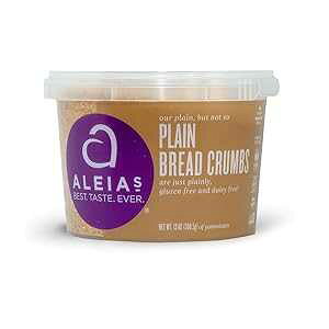 ALEIAS BEST. TASTE. EVER. ALEIA S BEST. TASTE. EVER. Plain Bread Crumbs - 13 oz / 1 PACK Authentic Taste, Breading for Gluten Free Recipes, Certified Gluten Free, Non-GMO, Dairy Free, Low Sodium, Kosher
