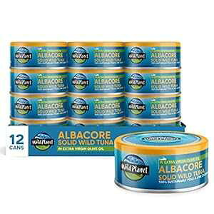 Wild Planet Albacore Ch}ÕGNXgo[WI[uICЂA}OʋlA{ނŎIɕߊlꂽ́A5IXi12pbNj Wild Planet Albacore Wild Tuna in Extra Virgin Olive O