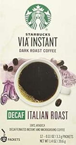 X^[obNX VIA fJtF C^A R[q[ 12 ܁A0.11 IX Starbucks VIA Decaf Italian Coffee 12 packets, 0.11 ounce