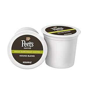 Peet's Coffee fJtFnEXuhA_[N[XgA16 JEgVOT[u K JbvJtFCXR[q[|bhAL[OR[q[[J[p Peet's Coffee Decaf House Blend, Dark Roast, 1