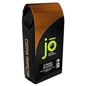JO ESPRESSO: 2 lb, Medium Dark Roast, Whole Bean Organic Arabica Espresso Coffee, USDA Certified Organic Espresso, NON-GMO, Fair Trade Certified, Gluten Free Gourmet Espresso Beans by Jo Coffee