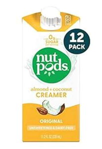Nutpods isgpN[}[ A11.2 tʃIX (12 pbN) - Whole30 / pI / Pg / r[K / sgpAzCg nutpods Dairy-Free Creamer Unsweetened, 11.2 Fl Oz (Pack of 12)- Whole30 / Paleo / Keto