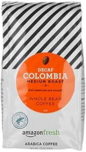 AmazontbV fJtF RrA SR[q[A~fBA[XgA12IX (3pbN) AmazonFresh Decaf Colombia Whole Bean Coffee, Medium Roast, 12 Ounce (Pack of 3)