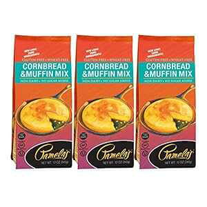 Pamela's Oet[ R[ubhƃ}tB ~bNXA12 IX (3 pbN) Pamela's Products Pamela's Gluten Free Cornbread and Muffin Mix, 12 oz (Pack of 3)