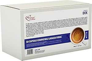 RIVO }Vƌ݊̂C^A R[q[ JvZ (fJtFA50) Italian Coffee capsules compatible with RIVO machines (Decaff, 50)