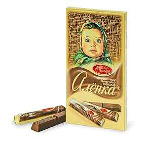 �~���L�[�`���R���[�g �A�����J ���V�A�A���َq �L�����f�B �H�i �H���i �O�����o�[ [�`���R���[�g�o�[ 1�{] Toeah Milky Chocolate Alenka Imported Russian Sweets Candy Food Grocery Gourmet Bars [1 Chocolate Bar]