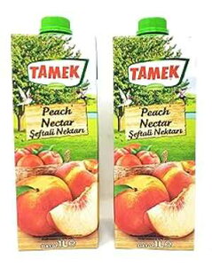 Tamek s[` lN^[ W[X hN (2 pbNAv 67.6 tʃIX) Tamek Peach Nectar Juice Drink (2 Pack, Total of 67.6fl.oz)