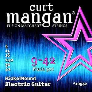 Curt Mangan 9-42 ニッケル巻エレキギター弦 CURT MANGAN STRINGS Curt Mangan 9-42 Nickel Wound Electric Guitar Strings