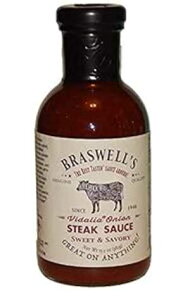 uYEFY B_A IjI Xe[L \[X 13.5 IX Braswells Vidalia Onion Steak Sauce 13.5 Ounce