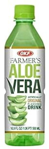 OKF t@[}[Y AGx hNAIWiA16.9 tʃIX (12 pbN) OKF Farmer's Aloe Vera Drink, Original, 16.9 Fluid Ounce (Pack of 12)