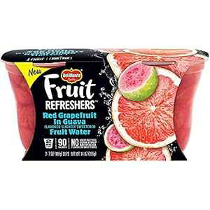 Del Monte tbV[Y bh O[vt[c in OAo t[c EH[^[ JbvA7 IX (pbN 2 A6 pbN) Del Monte Refreshers Red Grapefruit in Guava Fruit Water Cups, 7 Ounce (2 Co