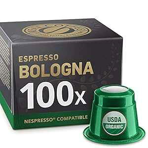 100 I[KjbN lXvb\݊|bh - GXvb\ {[j REAL COFFEE 100 Organic Nespresso Compatible Pods - Espresso Bologna