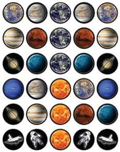 HpP[LfR[V̘fRNVe[}ɂHpJbvP[Lgbp[ 30  EGn[XV[gŃm[JbgHp Natural Behaviour 30 x Edible Cupcake Toppers Themed of Planet Collection of Ed