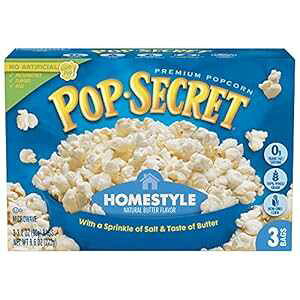 Pop Secret z[X^C |bvR[AdqW |bvR[A3 {bNX (6 pbN) Pop Secret Homestyle Popcorn, Microwave Popcorn, 3-Count Box (Pack of 6)