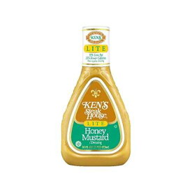 ケンズ ステーキハウス ハニーマスタード LITE ドレッシング 16 オンス Ken's Steak House Honey Mustard LITE Dressing 16 oz.