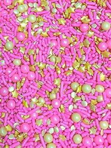 sNƃS[h̐HpfR[VOb^[Xp[NP[LNbL[JbvP[LACXN[h[icfR[Vgbp[NC 4IX Sprinkle Deco Pink and Gold Stars 