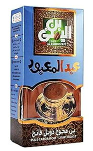 bonballoon EL - Yemeni EL Yemeni ELYemeni Original Turkish Coffee Cafe Arabic Arabian Arabica Ground Roasted Mud Coffee (Plus Cardamom Coffee Light Roast 3.5 oz / 100 gm)