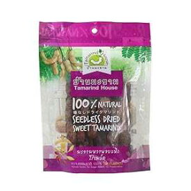 Tamarind House 3.17 Ounce (Pack of 2), Seedless Dried Sweet Tamarind Snack Natural Real Herbal Fruit Net Wt 90 G ( 3.17 Oz) Tamarind-house Brand X 2 Bags