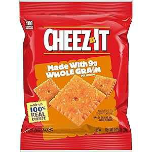 Cheez-It xCNh XibN `[Y NbJ[A9g SgpA0.75 IX (175 ) Kellogg's Cheez-It Baked Snack Cheese Crackers, made with 9g Whole Grain, .75oz (175 count)