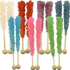 XEBYXeBbNX `bNLfB` 1_[XA\[g Dryden & Palmer Swizzle Sticks ~ Rock Candy ~ 1 Dozen Assorted Flavors