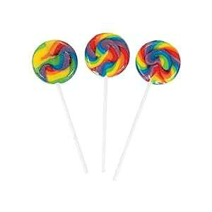 ~j X[ |bv (ʕz 38 ) Fun Express Mini Swirl Lollipops (38 Individually Wrapped Suckers)