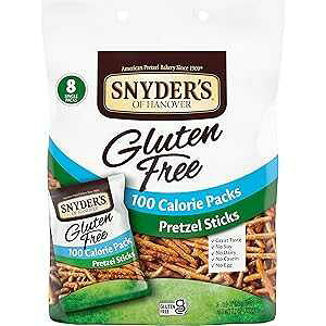 Snyder's of Hanover Gluten Free Pretzel Sticks, 100 Calorie Individual Packs, 8 Ct